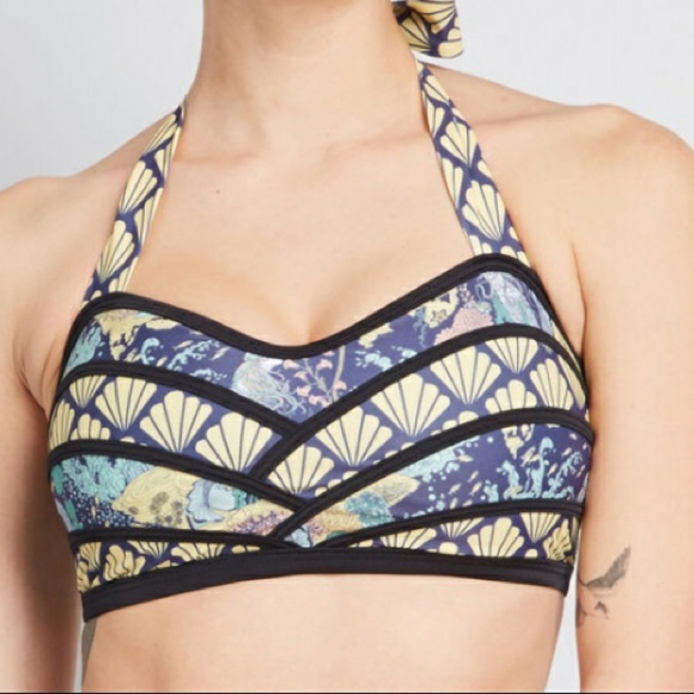 Modcloth Mermaid Bikini Top
